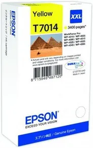 Inkoustová cart. pro tiskárny "série Workforce Pro 4000, 4500", EPSON Žlutá, 3,4 tis.stran